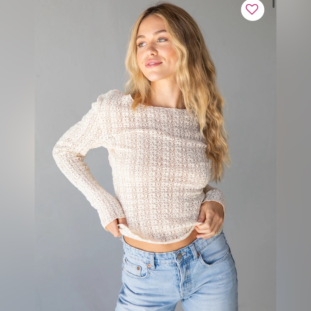 Lace Layering Top - Ivory - Med - NATURAL LIFE
RETAILS: $32